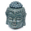Eden Crackle Glaze Thai Buddha Head Ceramic Oil Burner - Gift Arch