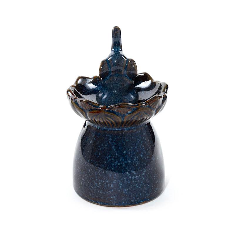 Eden Elephant Lotus Flower Dish Oil Burner - Gift Arch