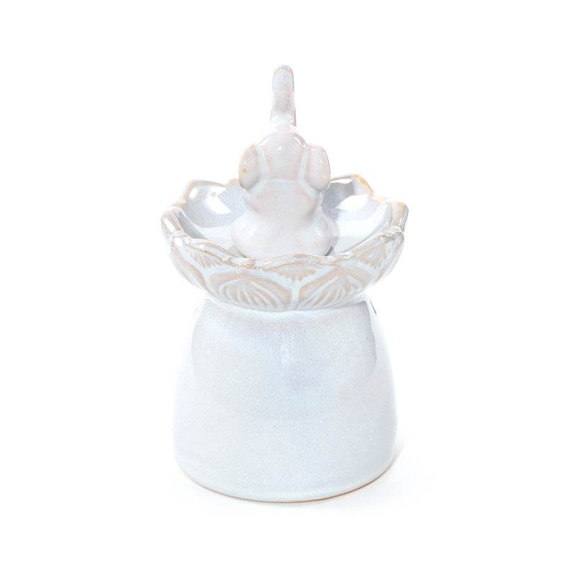 Eden Elephant Lotus Flower Dish Oil Burner - Gift Arch