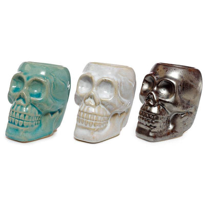 Eden Mini Ceramic Skull Oil Burner - Gift Arch