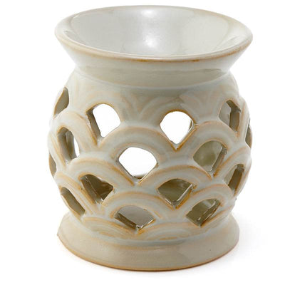 Eden Scallop Cut out Ceramic Oil Burner - Gift Arch