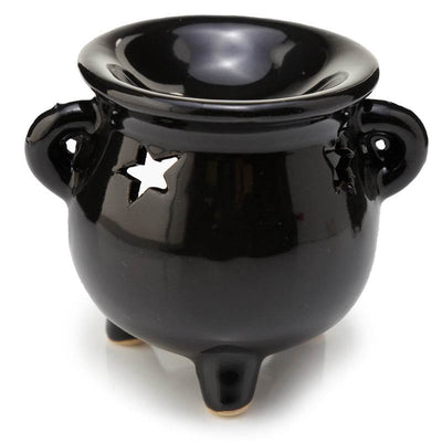Eden Small Black Cauldron Oil Burner - Gift Arch