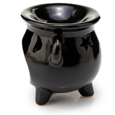 Eden Small Black Cauldron Oil Burner - Gift Arch