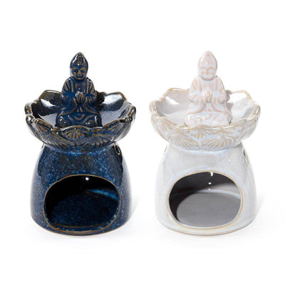 Eden Thai Buddha Lotus Flower Dish Oil Burner - Gift Arch