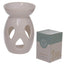 Eden White Simple Tear Drop Cut-Out Ceramic Oil & Wax Melt Burner - Gift Arch