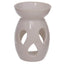 Eden White Simple Tear Drop Cut-Out Ceramic Oil & Wax Melt Burner - Gift Arch