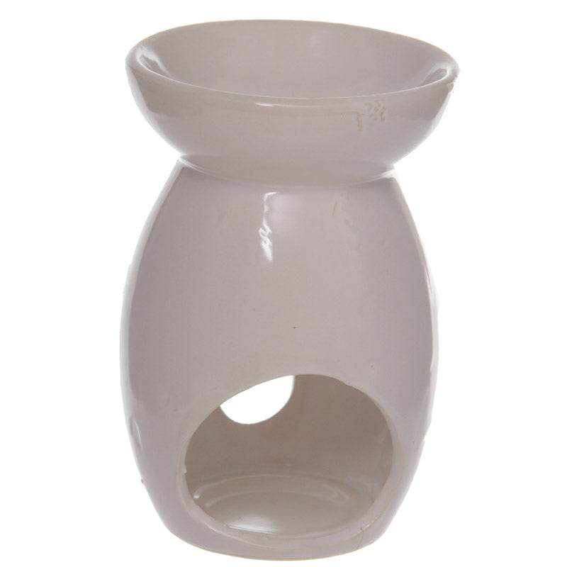 Eden White Simple Tear Drop Cut-Out Ceramic Oil & Wax Melt Burner - Gift Arch