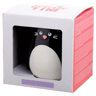 Feline Fine Cat Shaped Ceramic Oil Burner - Gift Arch