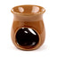 Simple Leaf Fretwork Design Crackle Glaze Ceramic Oil Burner - Gift Arch