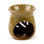 Simple Leaf Fretwork Design Crackle Glaze Ceramic Oil Burner - Gift Arch