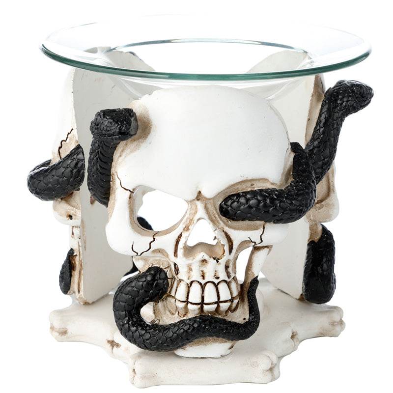 Skull & Serpent Resin Oil & Wax Melt Burner - Gift Arch