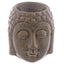 Small Crackle Glaze Ceramic Buddha Head Oil Burner - Gift Arch