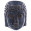Small Crackle Glaze Ceramic Buddha Head Oil Burner - Gift Arch