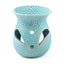 Small Textured Ceramic Oil Burners with Cut Out Pattern - Gift Arch