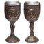 Decorative Brushed Gold Wood Effect Pirate Goblet - Gift Arch