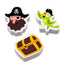 Jolly Roger Pirates 3 Piece Eraser Set - Gift Arch