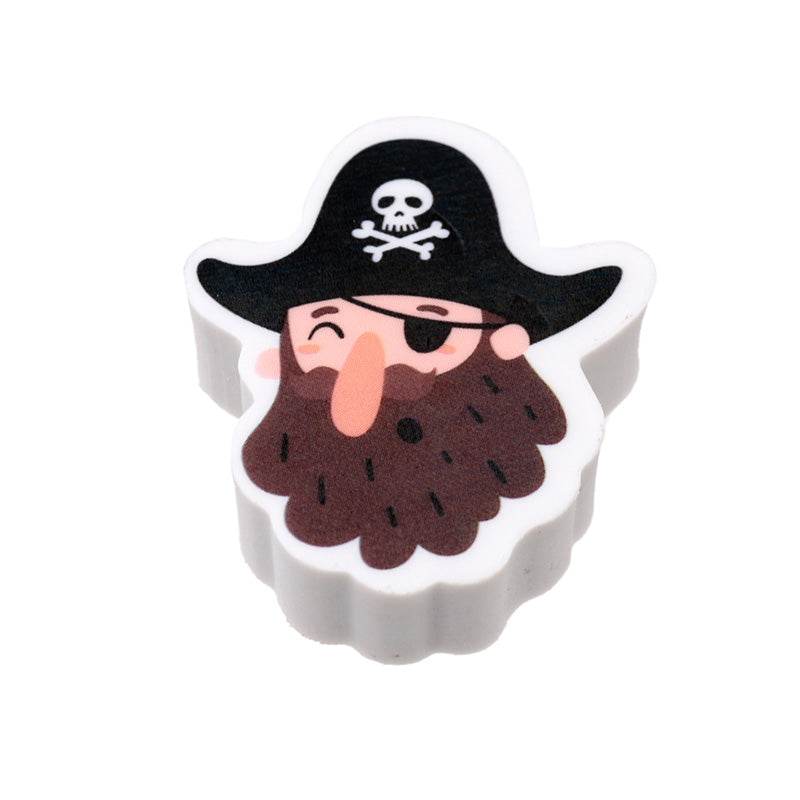 Jolly Roger Pirates 3 Piece Eraser Set - Gift Arch