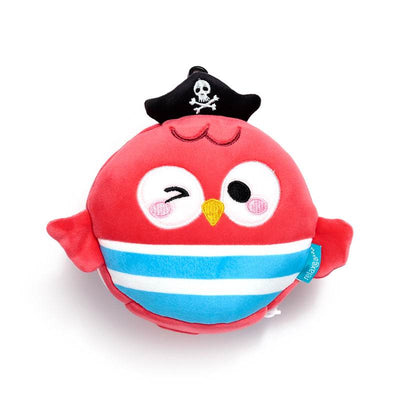 Relaxeazzz Jolly Roger Pirate Bembo the Parrot Travel Pillow & Eye Mask - Gift Arch