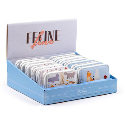 Feline Fine Cats (New) Zip Around Small Wallet Purse - Gift Arch