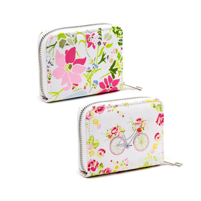 Julie Dodsworth Pink Botanical Zip Around Small Wallet Purse - Gift Arch