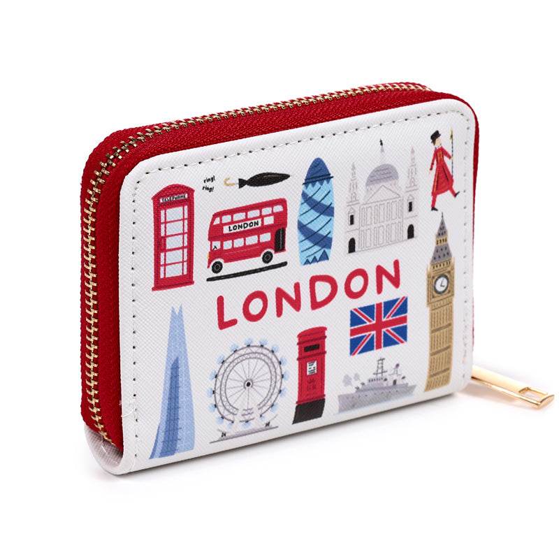 London Souvenir Zip Around Small Wallet Purse - Gift Arch