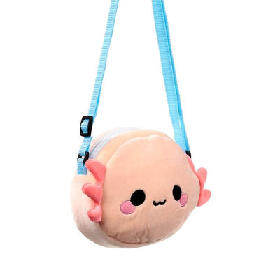 Maddie the Axolotl Adoramals Crossbody Plush Shoulder Bag - Gift Arch