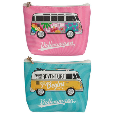 Volkswagen VW T1 Camper Bus Surf & Summer PVC Purse - Gift Arch
