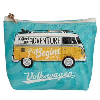 Volkswagen VW T1 Camper Bus Surf & Summer PVC Purse - Gift Arch