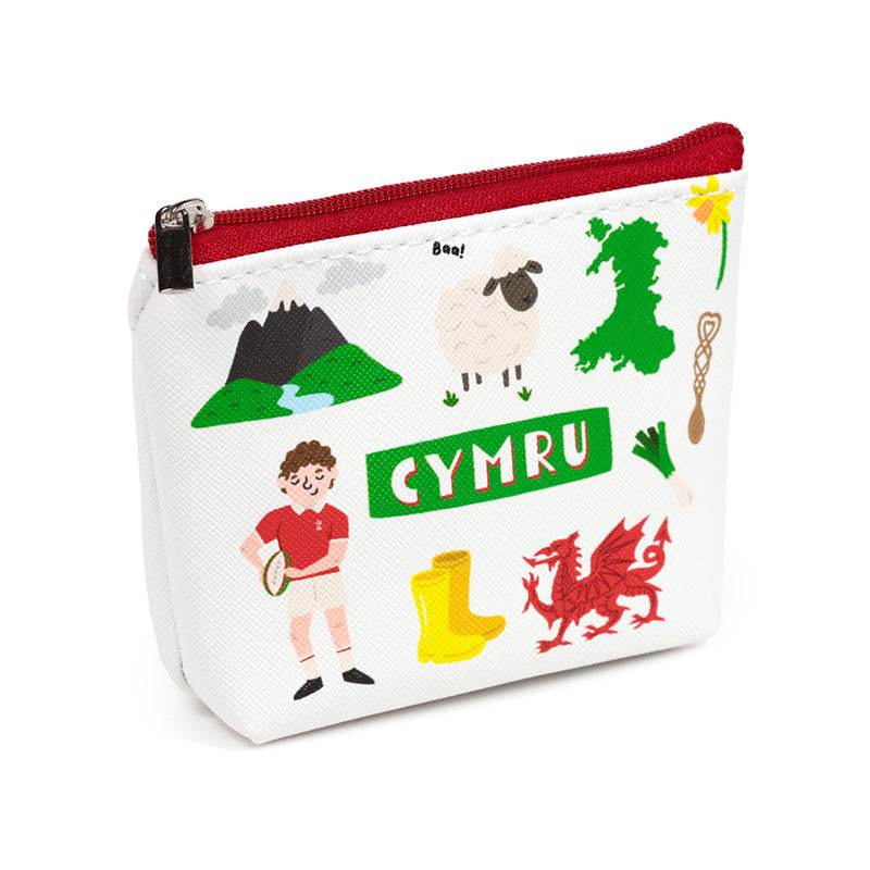Welsh Dragon Wales (Cymru) Souvenir PVC Purse - Gift Arch