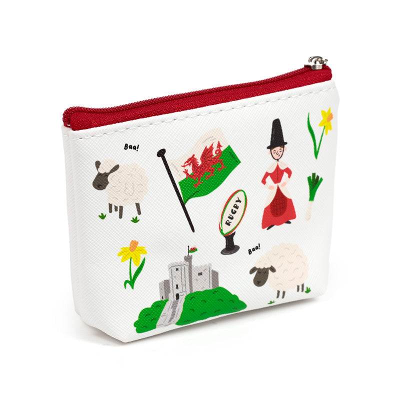 Welsh Dragon Wales (Cymru) Souvenir PVC Purse - Gift Arch