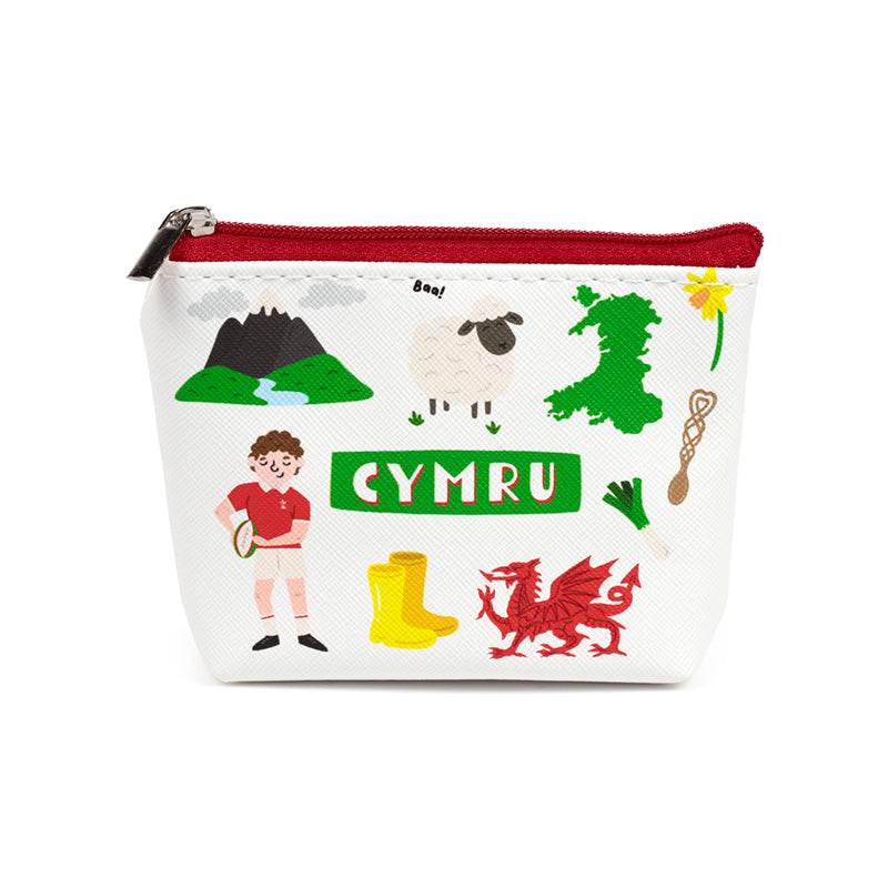 Welsh Dragon Wales (Cymru) Souvenir PVC Purse - Gift Arch