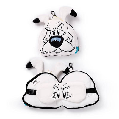 Relaxeazzz Idefix (Dogmatix) Asterix Plush Travel Pillow & Eye Mask - Gift Arch