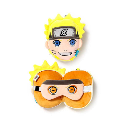 Relaxeazzz Naruto Plush Travel Pillow & Eye Mask - Gift Arch