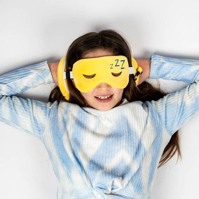 Relaxeazzz Snoozie the Sleeping Head Plush Travel Pillow & Eye Mask - Gift Arch