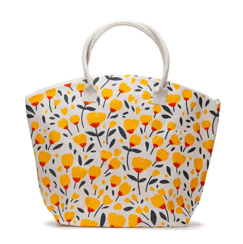 Buttercup Pick of the Bunch Jute Beach Bag - Gift Arch
