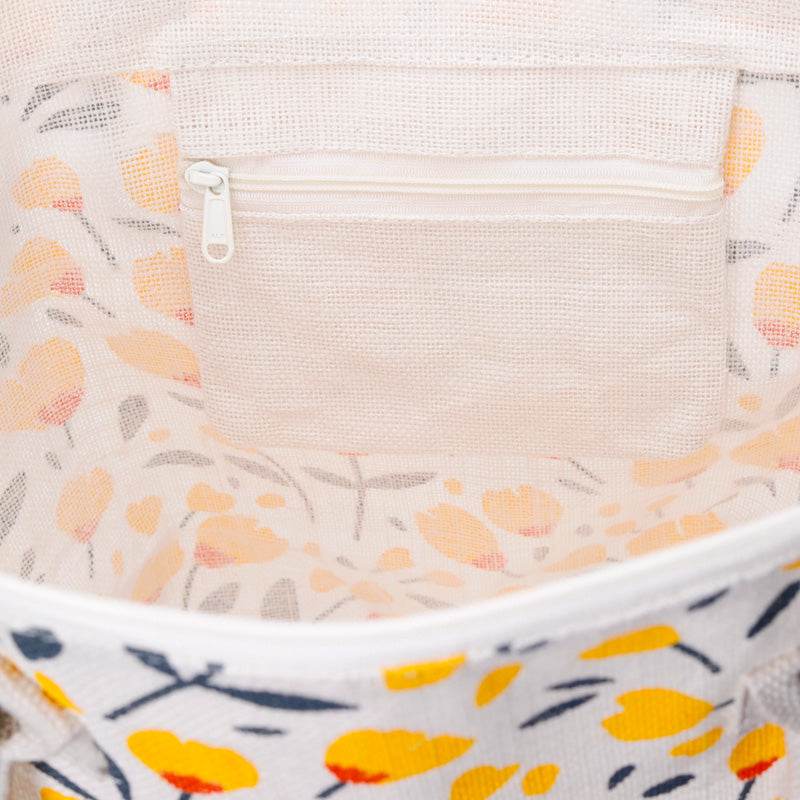 Buttercup Pick of the Bunch Jute Beach Bag - Gift Arch