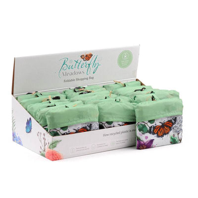 Foldable Reusable RPET Shopping Bag Butterfly Meadows - Gift Arch