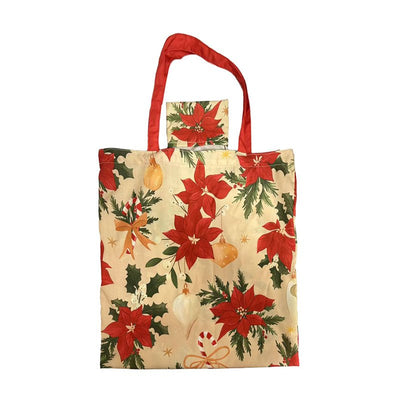 Foldable Reusable RPET Shopping Bag Christmas Botanicals - Gift Arch