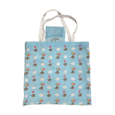 Foldable Reusable RPET Shopping Bag Pusheen the Cat Balloons - Gift Arch