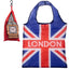 Foldable Reusable Shopping Bag London Icons Big Ben Union Jack - Gift Arch