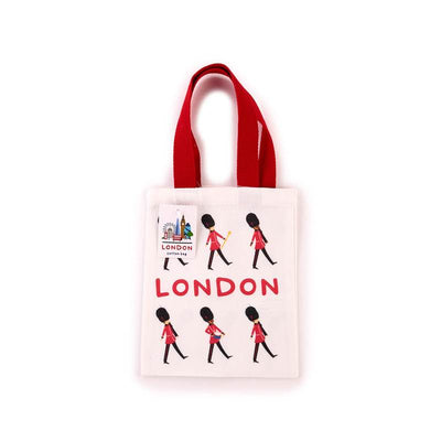London Souvenir Guardsman Reusable Small Tote Bag - Gift Arch