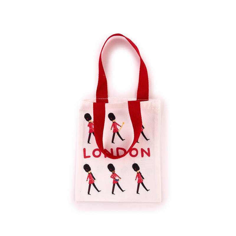 London Souvenir Guardsman Reusable Small Tote Bag - Gift Arch