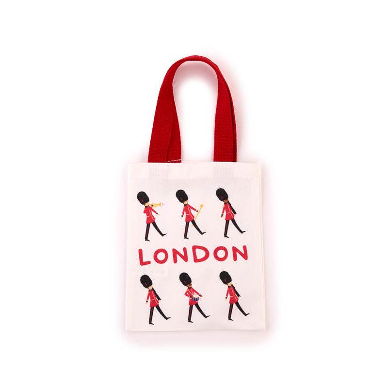 London Souvenir Guardsman Reusable Small Tote Bag - Gift Arch