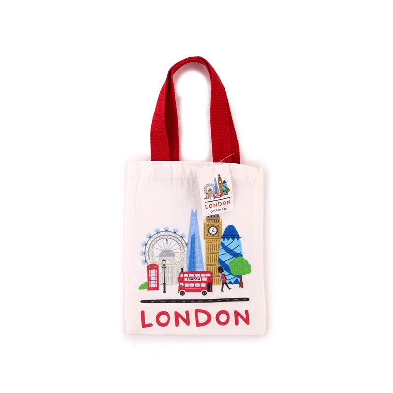 London Souvenir Reusable Small Tote Bag - Gift Arch