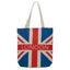London Union Jack Flag Reusable Zip Up Cotton Bag - Gift Arch
