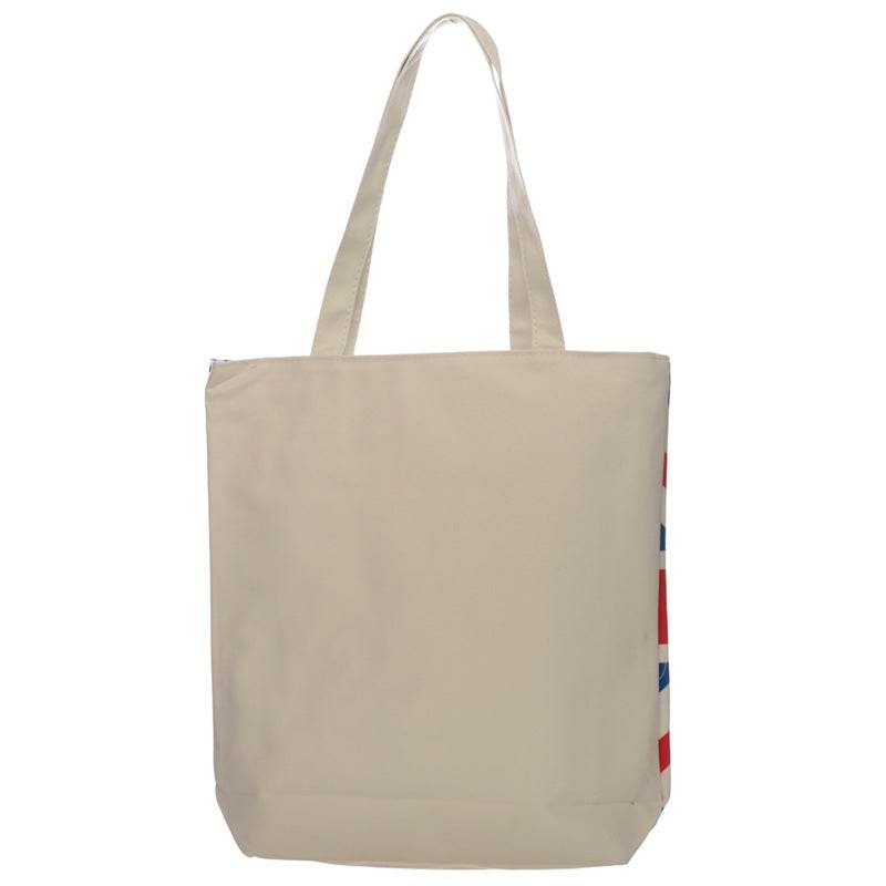 London Union Jack Flag Reusable Zip Up Cotton Bag - Gift Arch