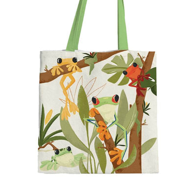 Tropical Tree Frogs Reusable Tote Bag - Gift Arch