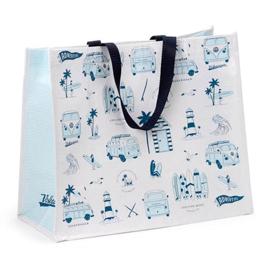 Volkswagen VW T1 Camper Bus Explore RPET Reusable Shopping Bag - Gift Arch