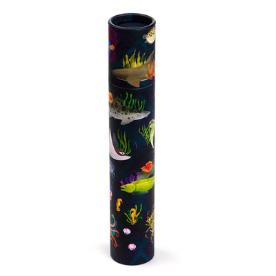 Marine Kingdom Large Pencil Pot with 12 Colouring Pencils - Gift Arch