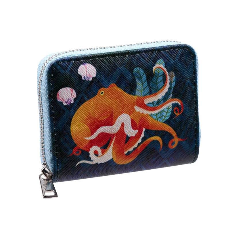 Marine Kingdom Zip Around Small Wallet Purse - Gift Arch
